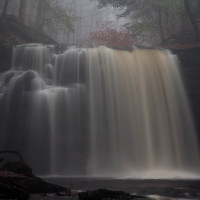 Mysterious waterfall Near Falls Trail