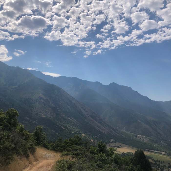 View southeast toward the Wasatch Range from First Hamongog Trail Near First Hamongog Trail #200