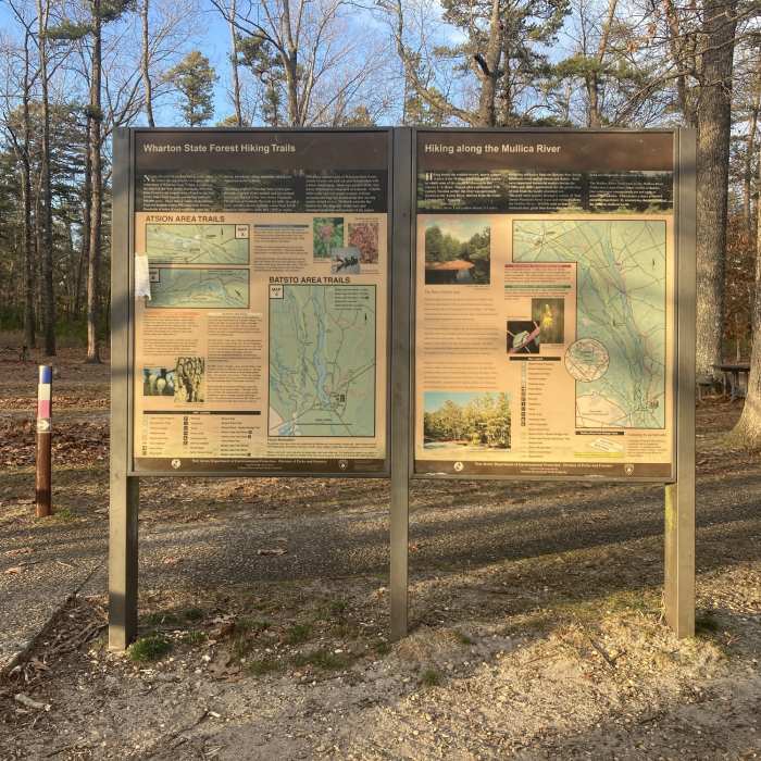 Information Board at Batsto Near Batsto White Trail