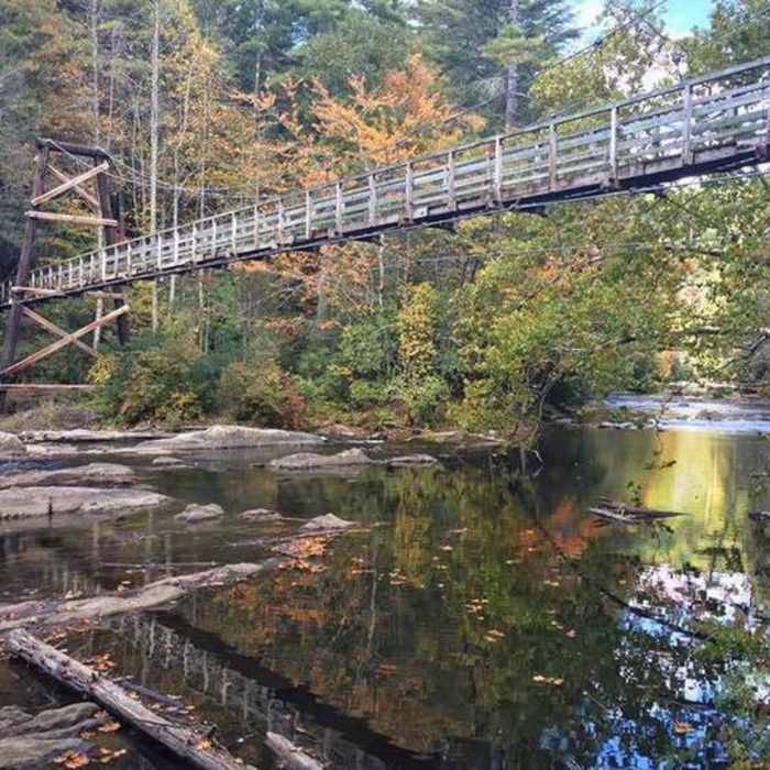 Toccoa Swinging Bridge - Photo Credit Samantha Smith Taylor. Near Toccoa River Road FS 333