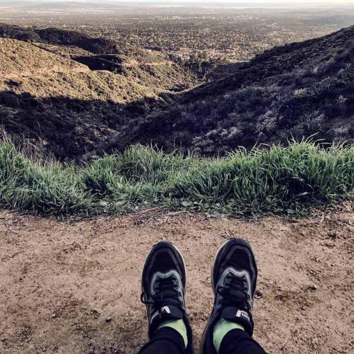 The view south towards Altadena from the Brown Mountain Saddle. Near El Prieto to Brown Mountain Loop
