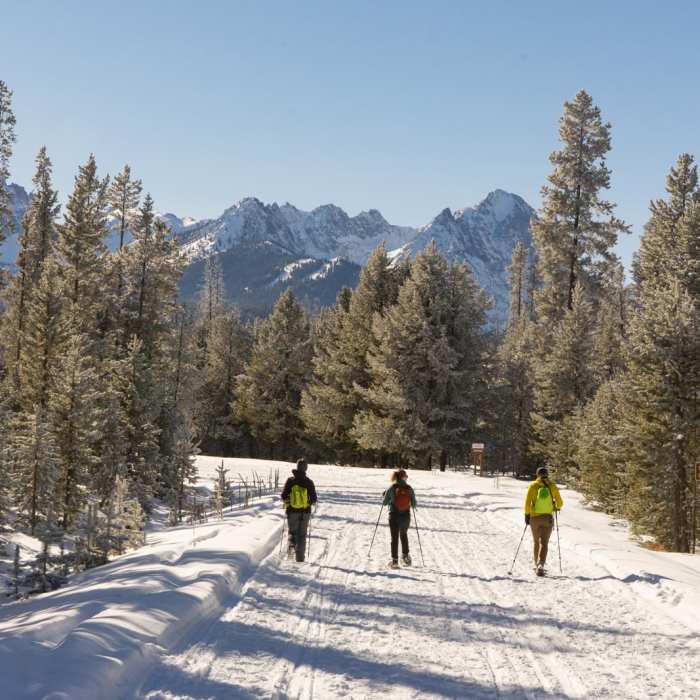 Near Redfish Lake Winter Hike