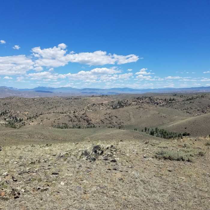 See for miles in the high desert landscape. Near Aberdeen Loop West