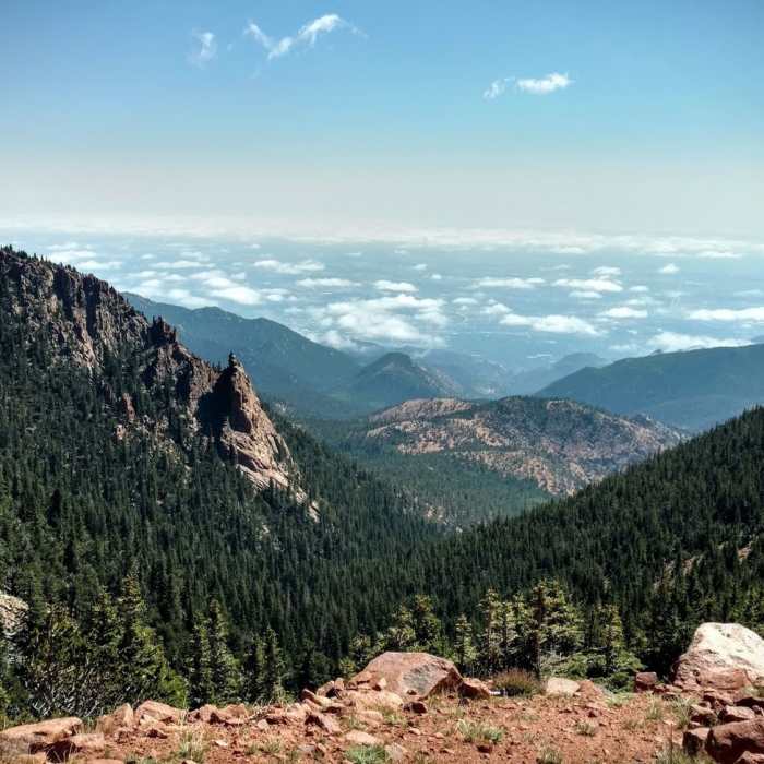 Descent along North Cheyenne Creek, towards Forester's/701. Near Almagre Mountain Summit Route