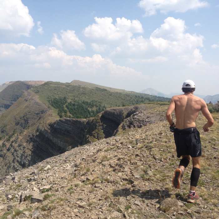 Running the ridge Near Scarp Ridge Trail