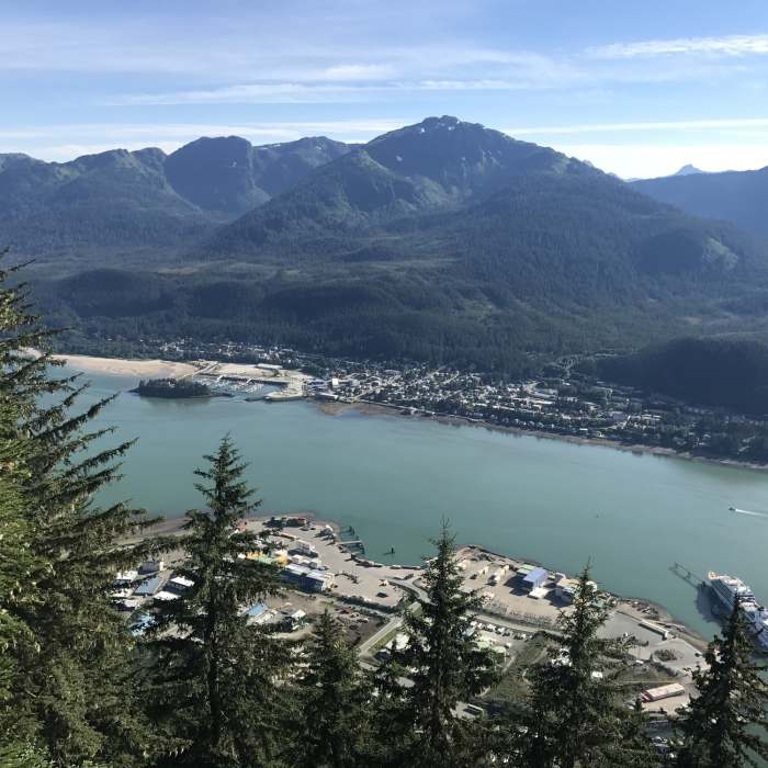 Your first great views of the channel and Douglas Island. Near Gastineau Peak Out and Back