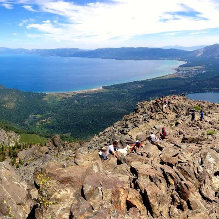 Lake Tahoe from Mt. Tallac Near Floating Island / Mount Tallac Trail (17E33)