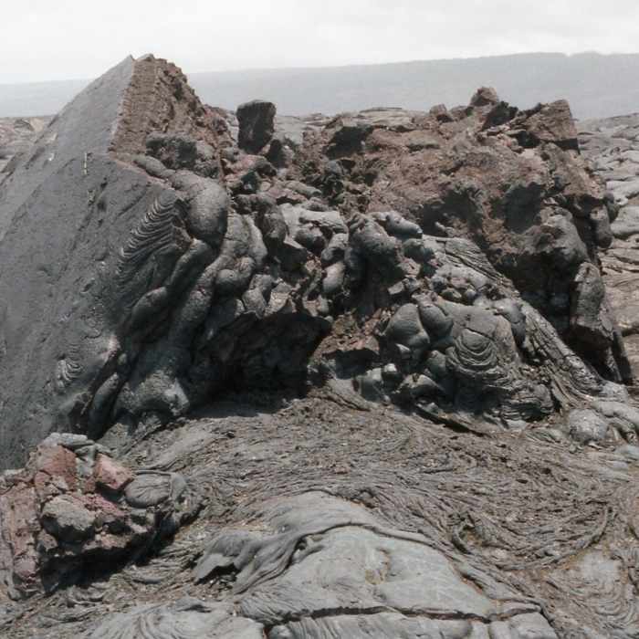 Pahoehoe formation. with permission from Ronald Losure Near Puna Coast Trail