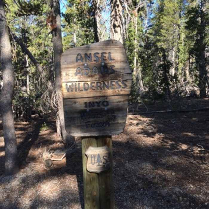 Heading though Ansel Adams Wilderness. Near Mammoth Mountain - Mammoth Pass Trail