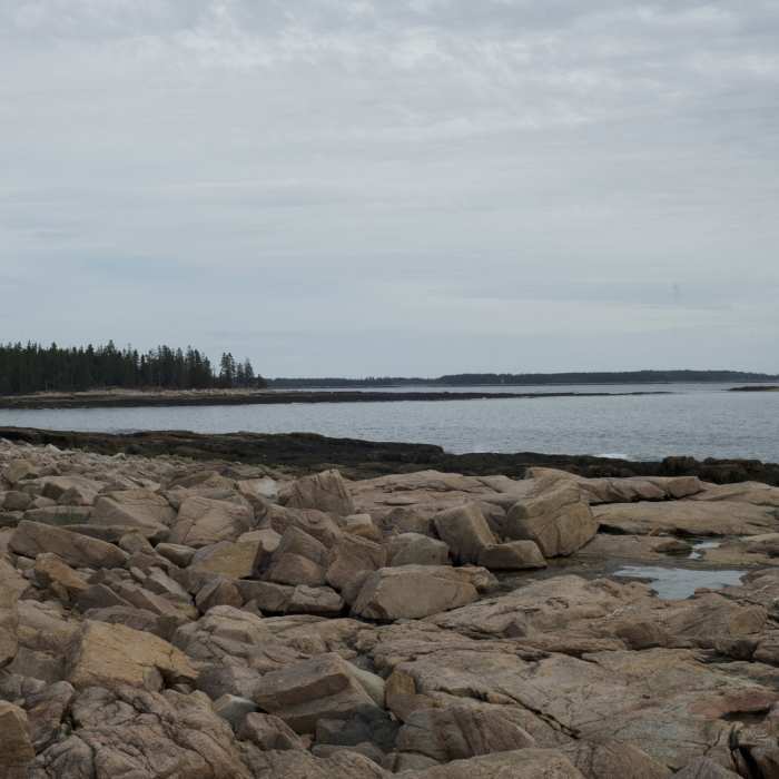 Nice view of the coastline can be enjoyed at various points along the trail. Near Ship Harbor Trail