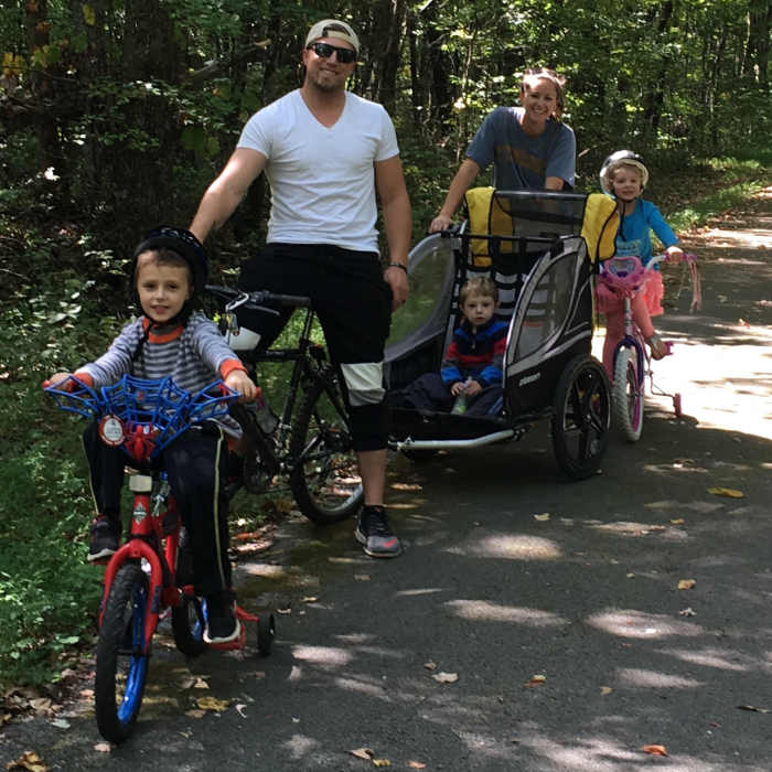 The Mountain Goat Trail is great for families! Near Mountain Goat Trail: Sewanee - Monteagle