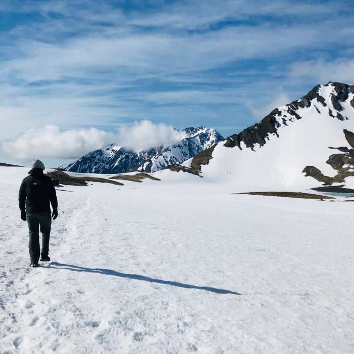 Near Crow Pass Trail to Crow Pass Cabin Near Crow Pass Trail to Crow Pass Cabin