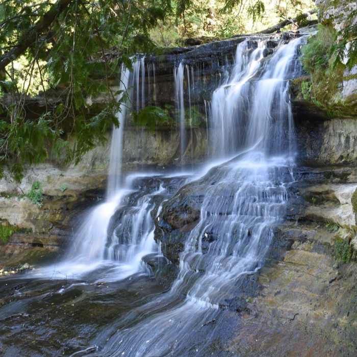 Near Hike to Laughing Whitefish Falls Near Hike to Laughing Whitefish Falls