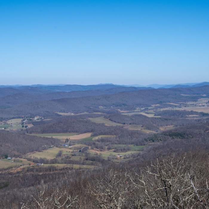 View from Hanging Rock Raptor Observatory. Near Hanging Rock Raptor Observatory