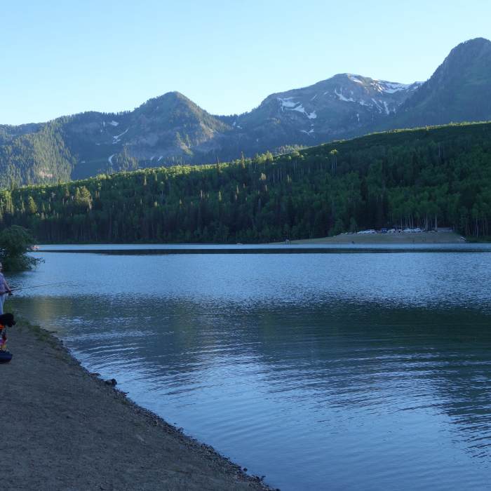 Near American Fork Twin Peaks from Silver Lake Flat