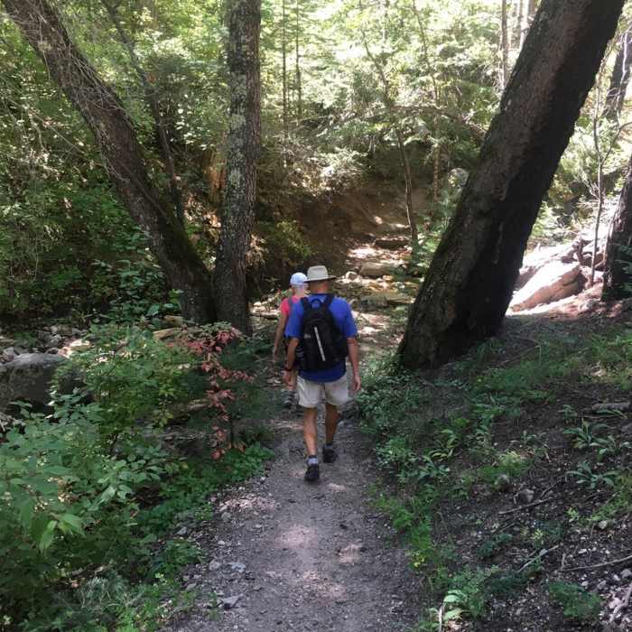 Hiking up Marshall Gulch Near Marshall Gulch Trail #3