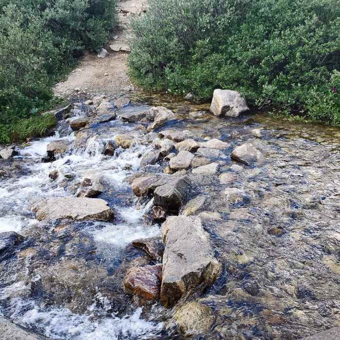 A few ford's across some creeks. Near Horn Fork Basin