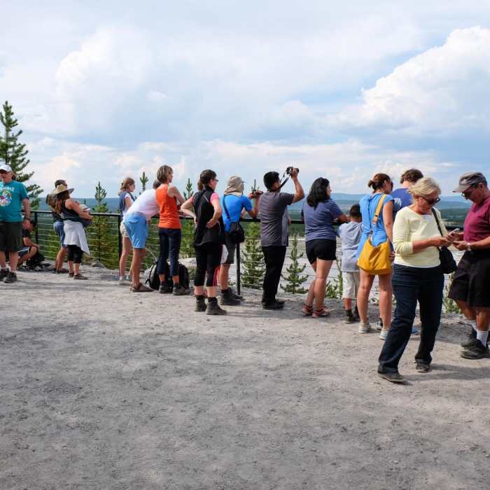 Near Grand Prismatic Spring Overlook