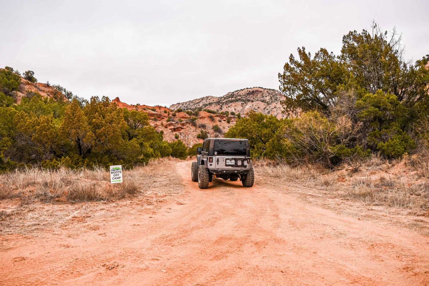 Boots Off Camp Trail