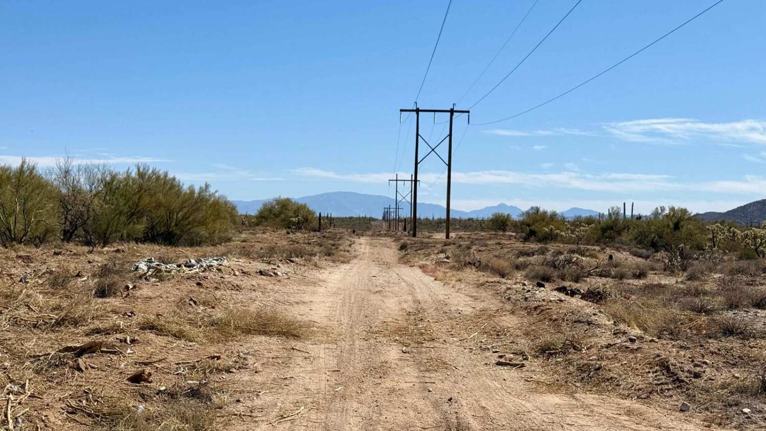 Pinal Pioneer Pole Line East: Freeman to Private Ranch