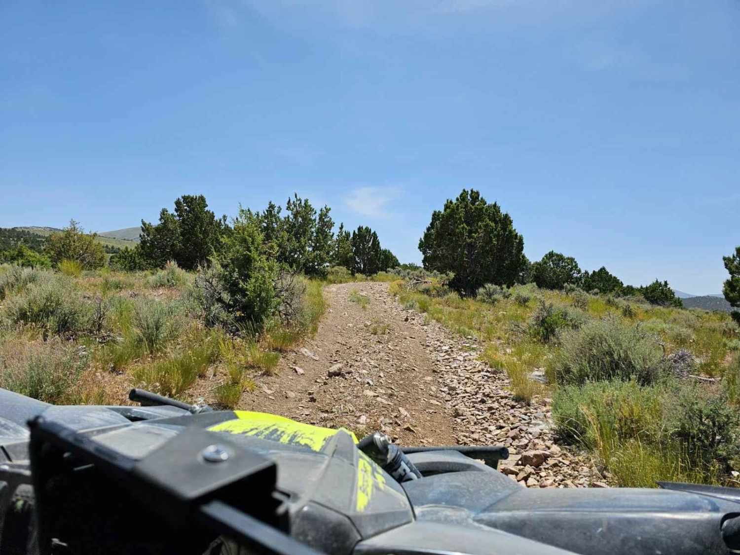 top of the hill