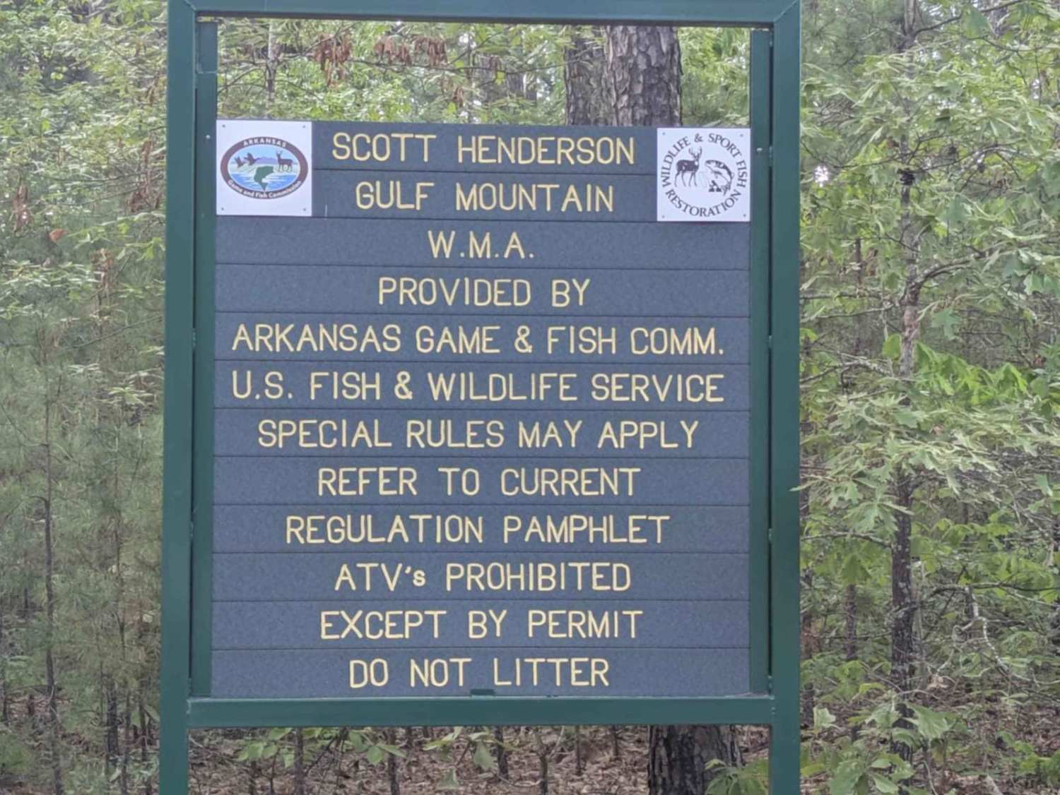 Scott Henderson Gulf Mountain WMA Access Road
