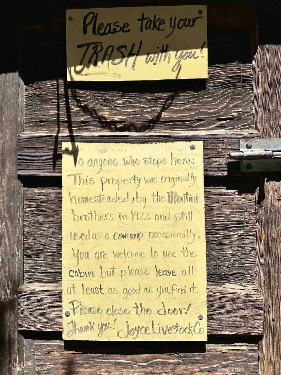 Montini Cabin Homestead Loop