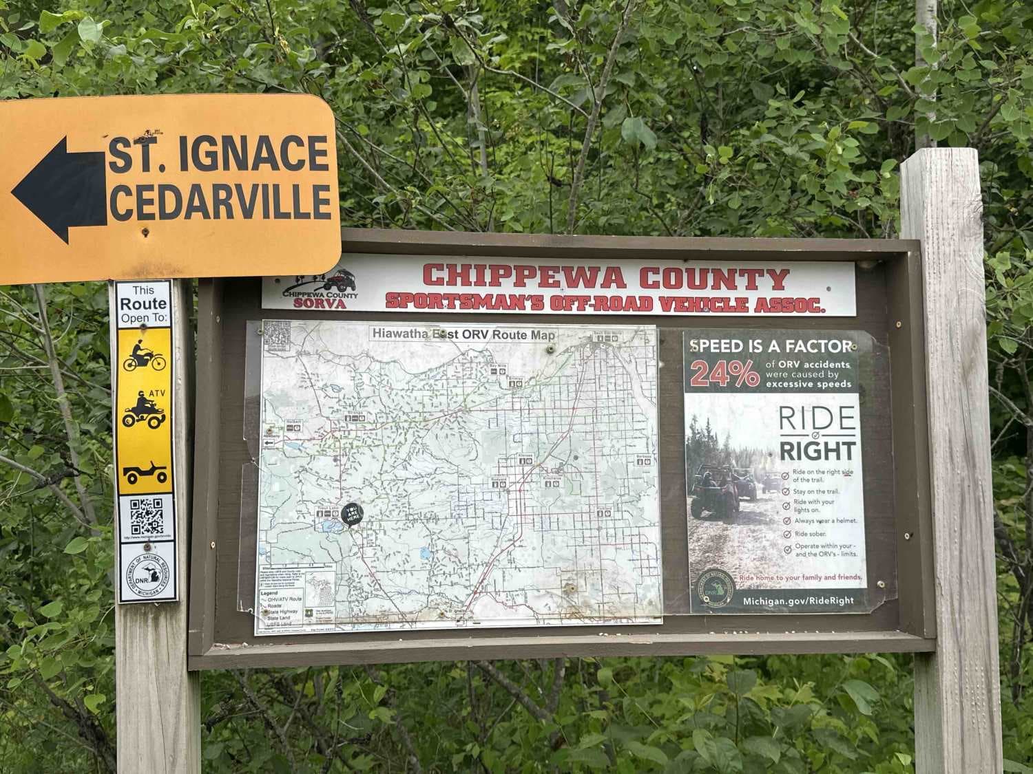 St. Ignace to Trout lake