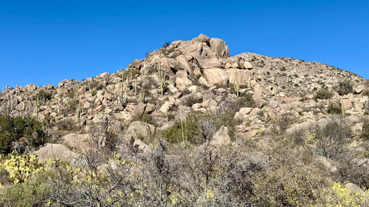 Miller Wash to the Lumpy Rocks