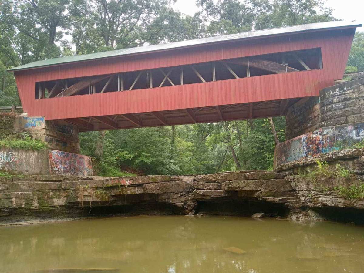 Helmick Mill Covered Bridge trail photo