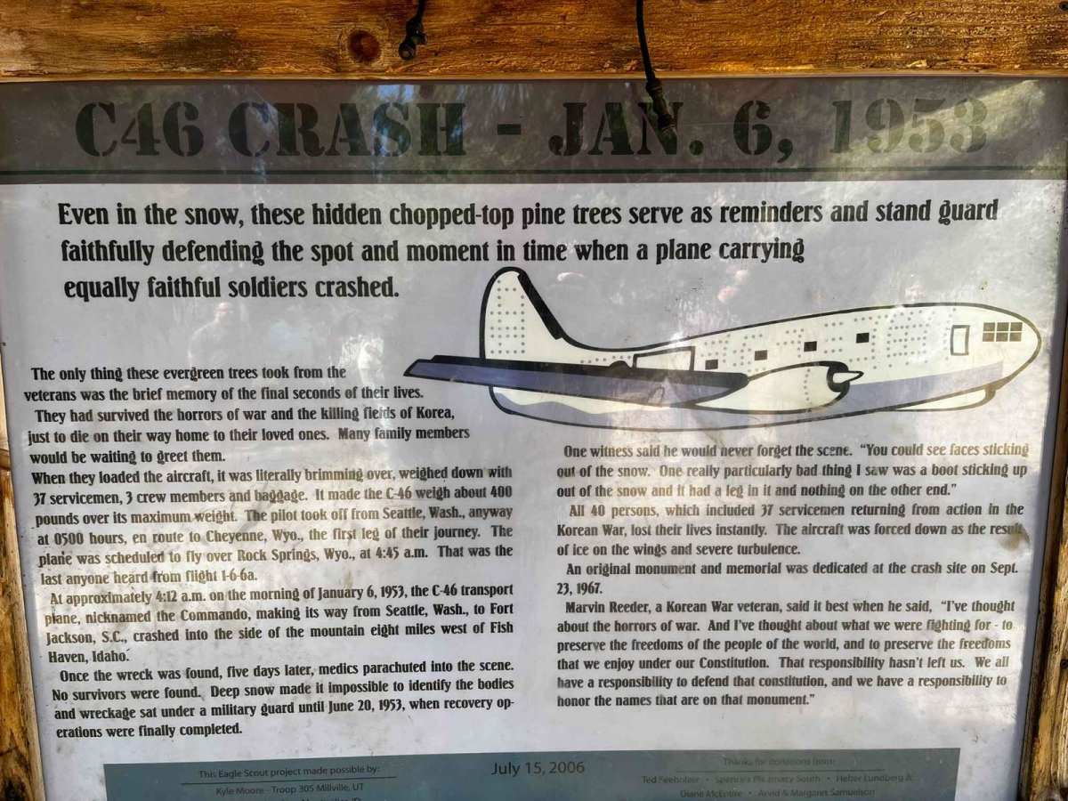 C-46 Plane Crash Site trail photo