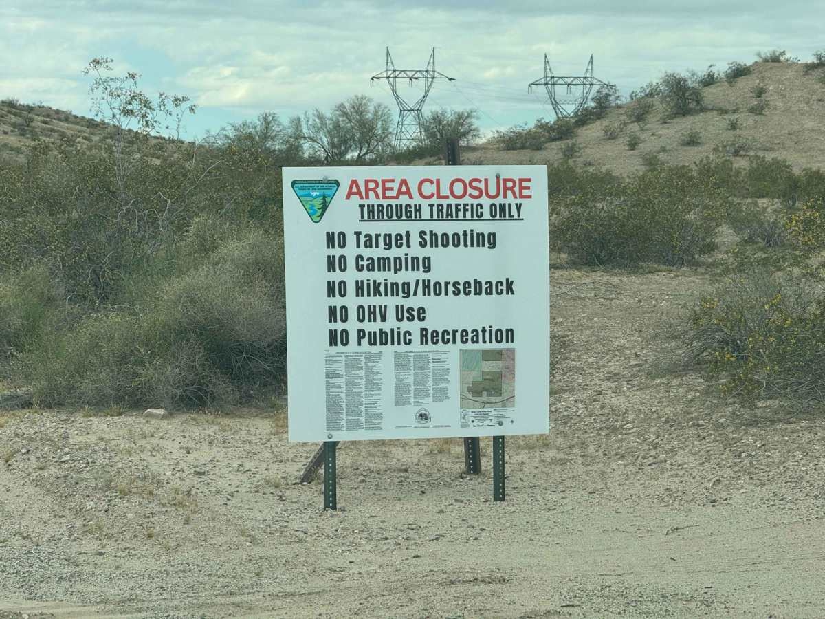 Tonopah-Salome Highway trail photo