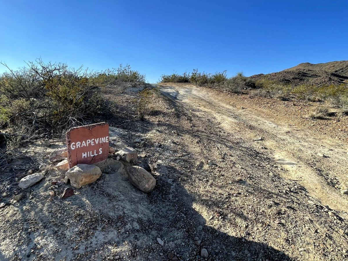 Grapevine Hills Road trail photo