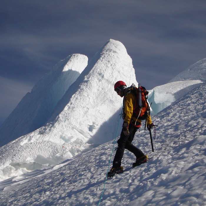 Near Mount Rainier Summit: Disappointment Cleaver Route