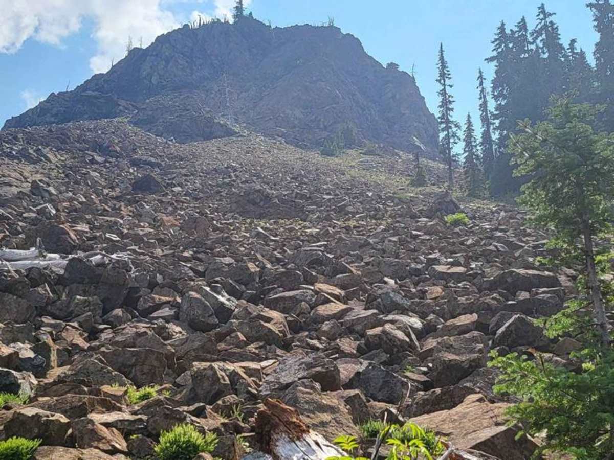 Hawkins Mountain Overlook (washout) trail photo