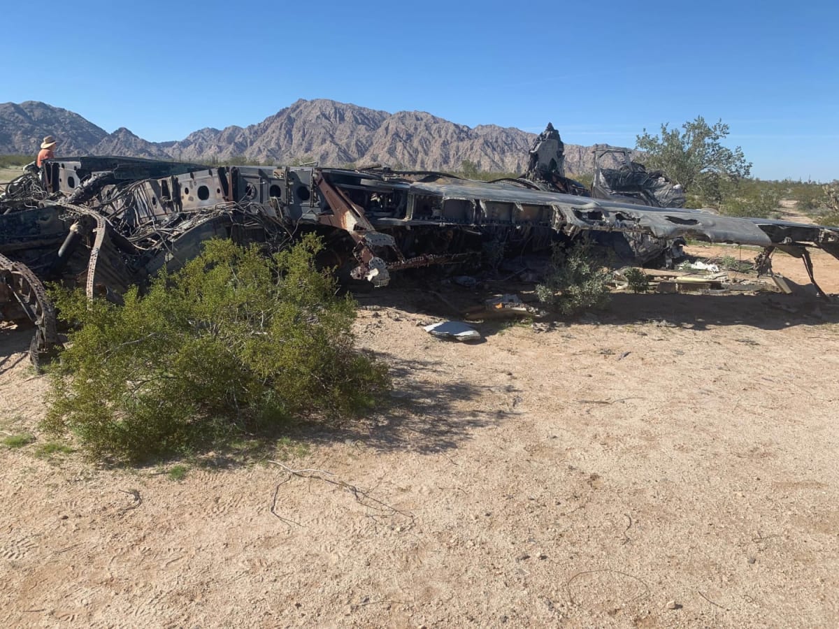 F-14 Tomcat Crash Site Spur trail photo