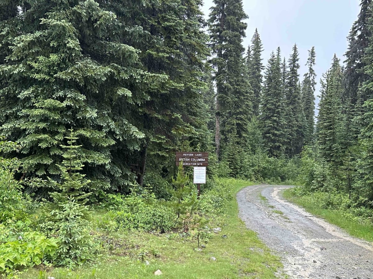 Powder Lake Road to Mayson Lake Horse Camp trail photo
