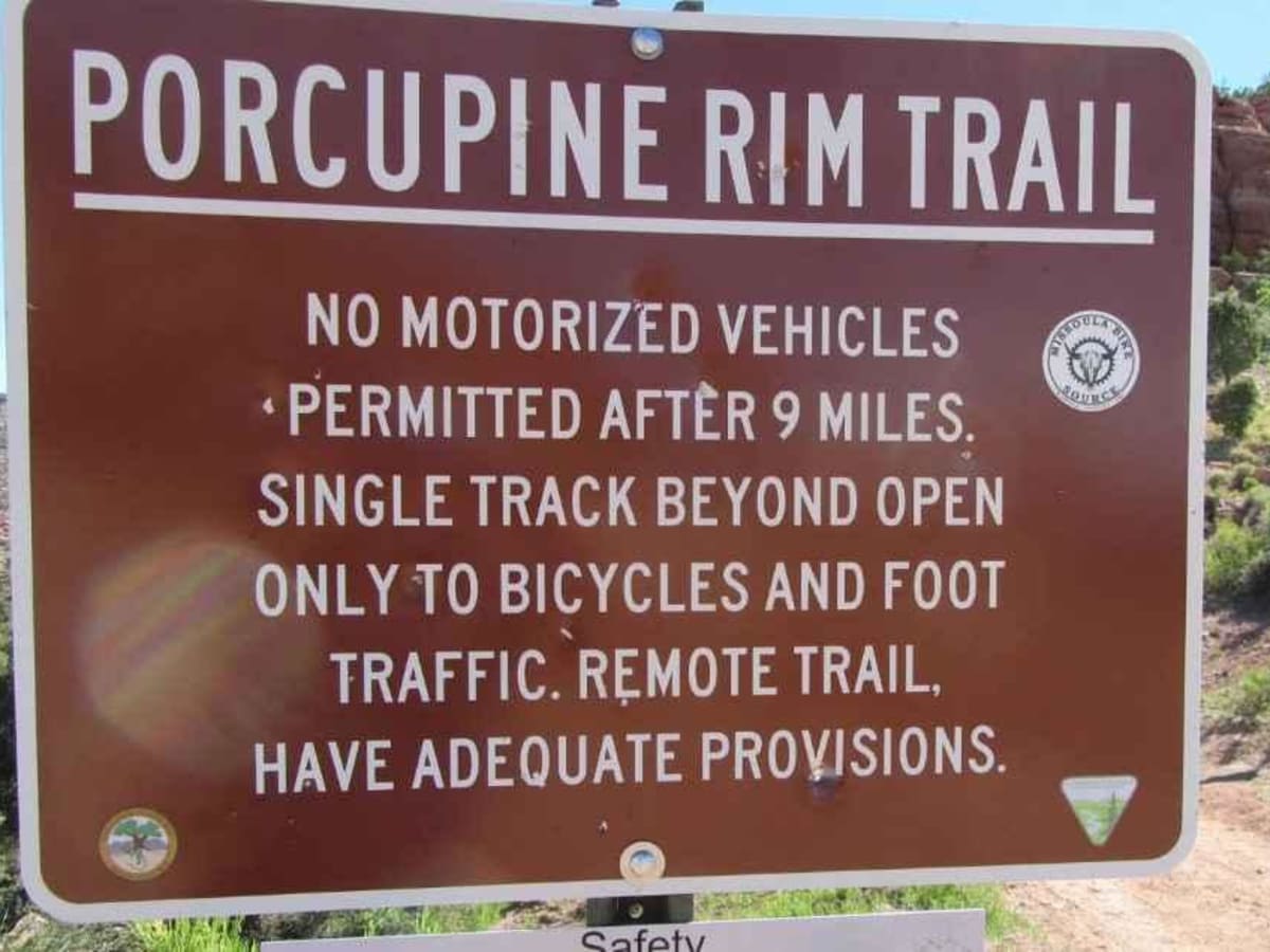 Porcupine Rim trail photo