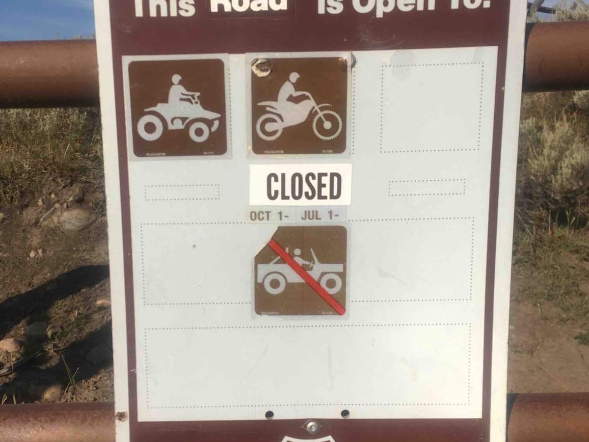 Camas Creek Road trail photo