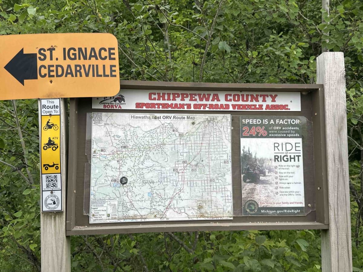St. Ignace to Trout lake trail photo
