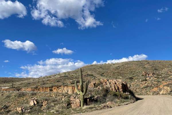 North Entrance to Crown King Road