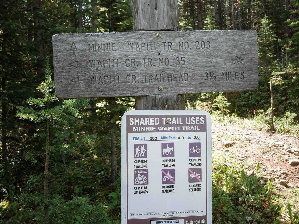 Minnie Wapiti trail photo