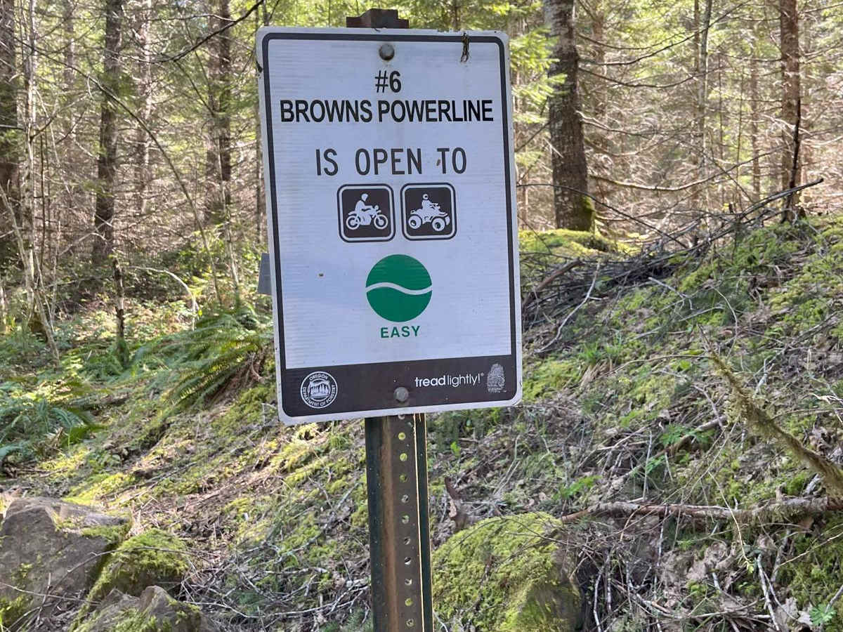 Brown's Powerline Connector trail photo