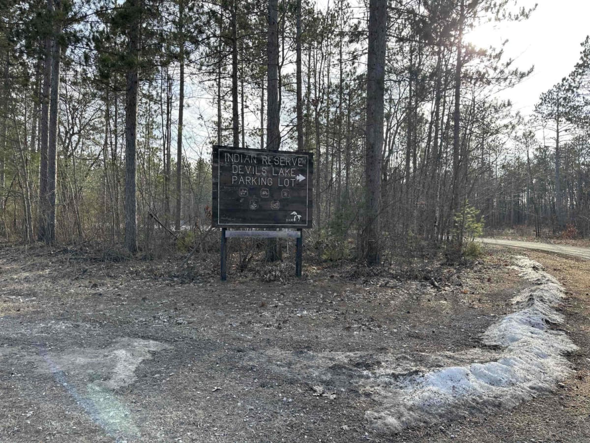Devils lake to Indian reserve rd. trail photo