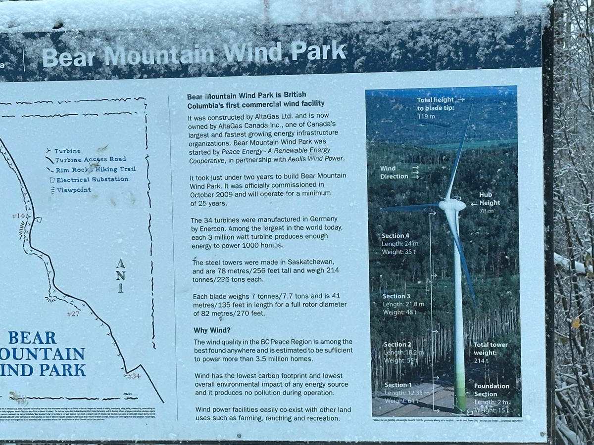 Bear Mountain Wind Park trail photo