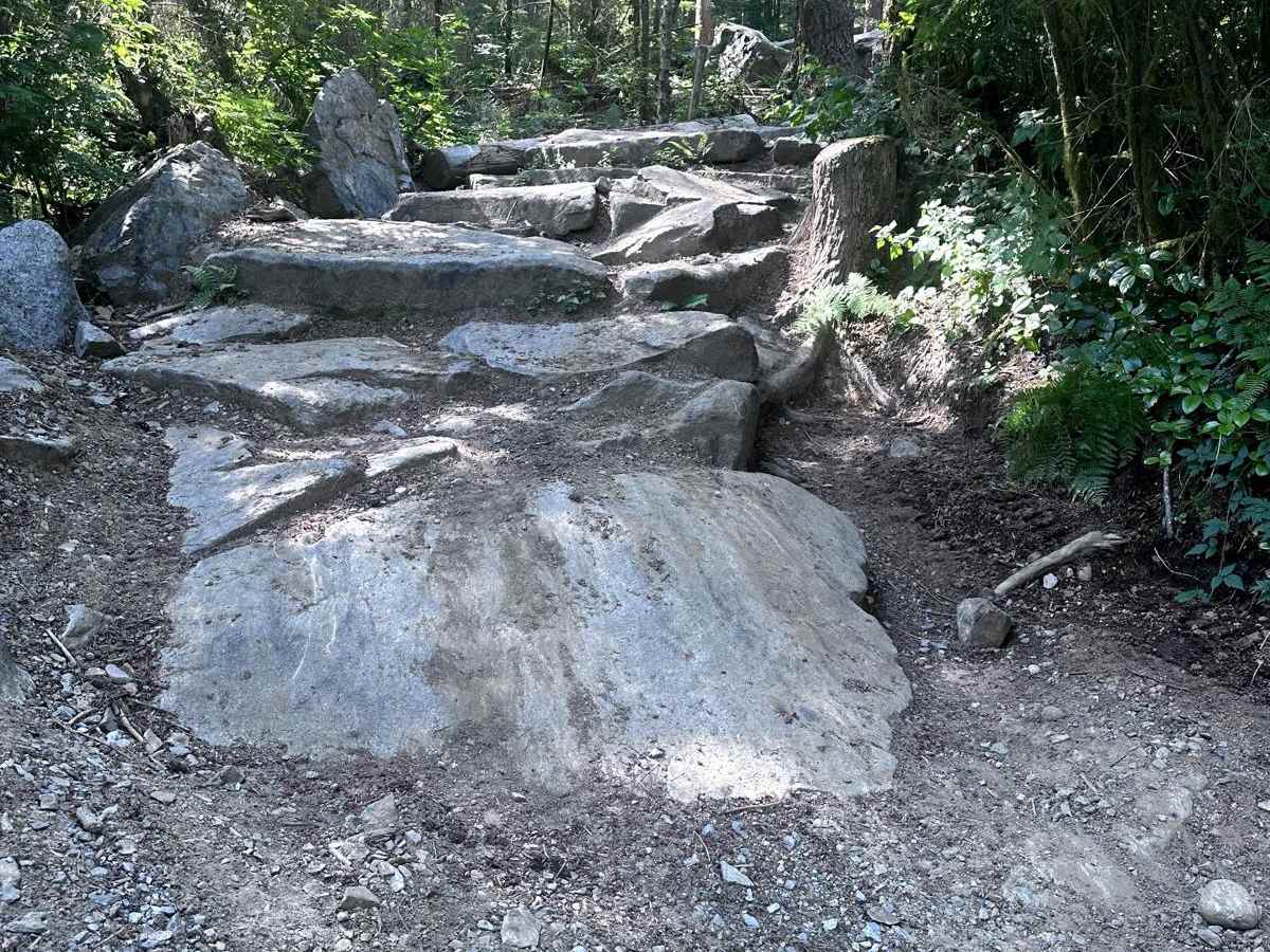 Stairstep trail photo