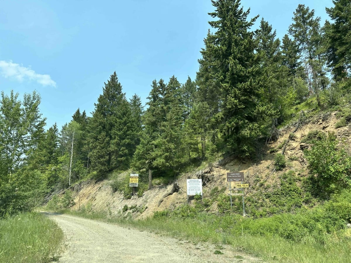 Chase Creek FSR trail photo