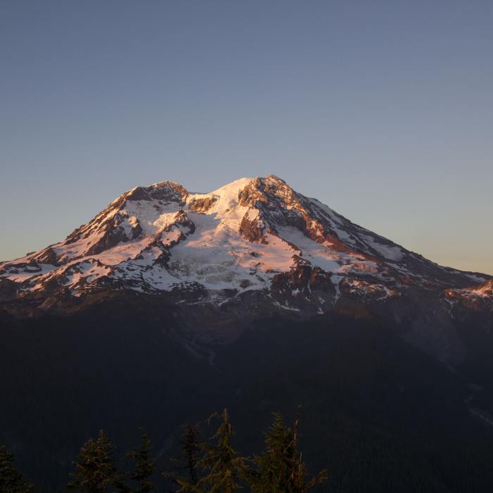 Near Mount Rainier Summit: Disappointment Cleaver Route