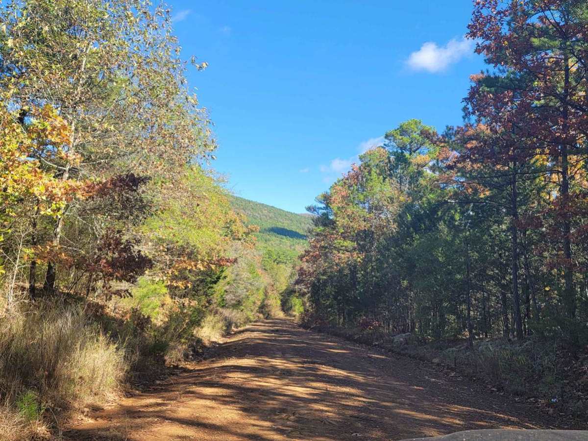 Poteau Mountain And Rail Tracks trail photo