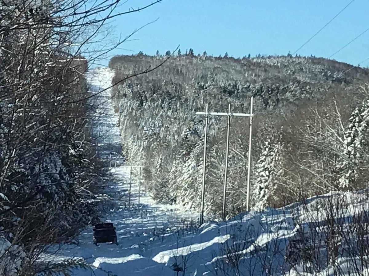 Hillbilly Hydro Line trail photo